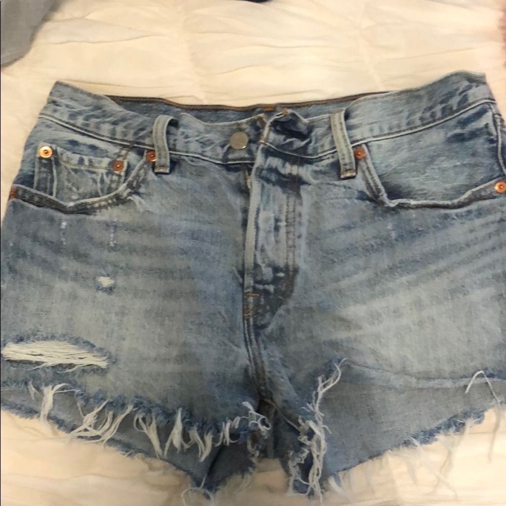 Levis High Waist Jean Shorts